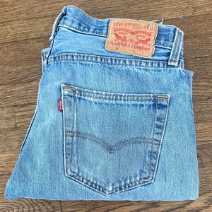 Levi's 501 Classic Light Blue Straight Jeans Size 31